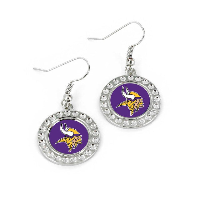 Pendientes con hoyuelos de los Minnesota Vikings (FJ-1080) -ER-959-21