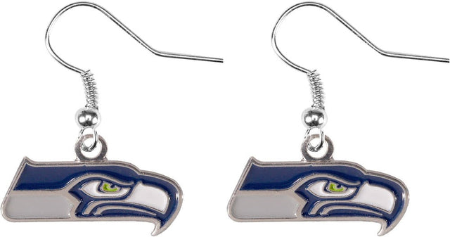 Pendientes colgantes con el logotipo de los Seattle Seahawks -ER-015-14