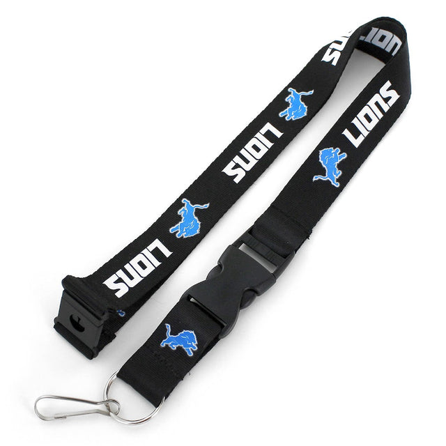 Cordón para el equipo Detroit Lions (NEGRO) -LN-095-18-BK