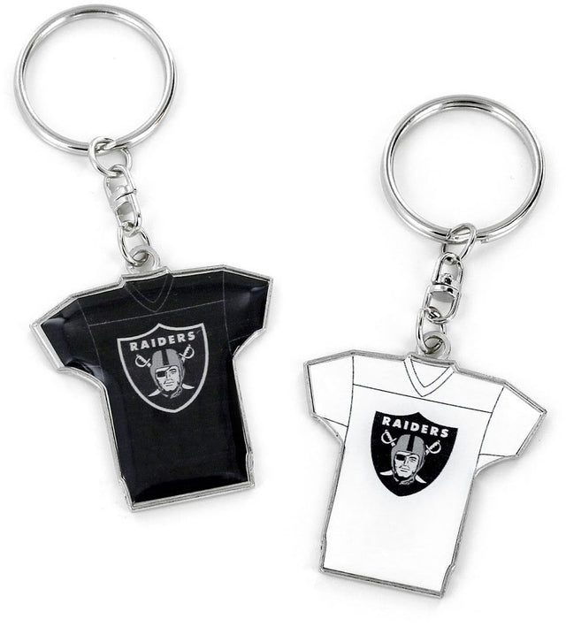 Llavero reversible de la camiseta local/visitante de los Raiders de Las Vegas -KT-1084-35