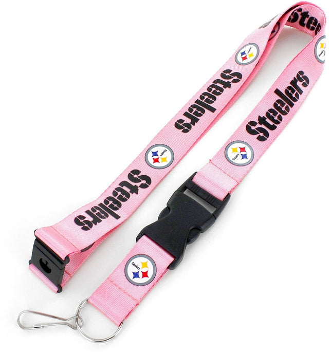 Cordón con el logo del equipo Pittsburgh Steelers (PINK) -LN-095-12-PK