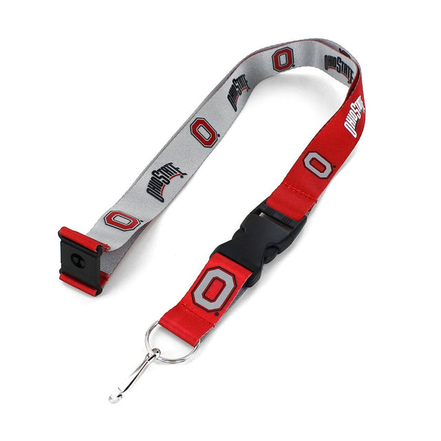 Ohio State (RED/GRAY) Reversible Lanyard Ccp-Ln-162-51