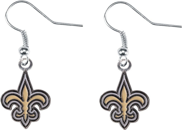 Pendientes colgantes con el logotipo de los New Orleans Saints -ER-015-22