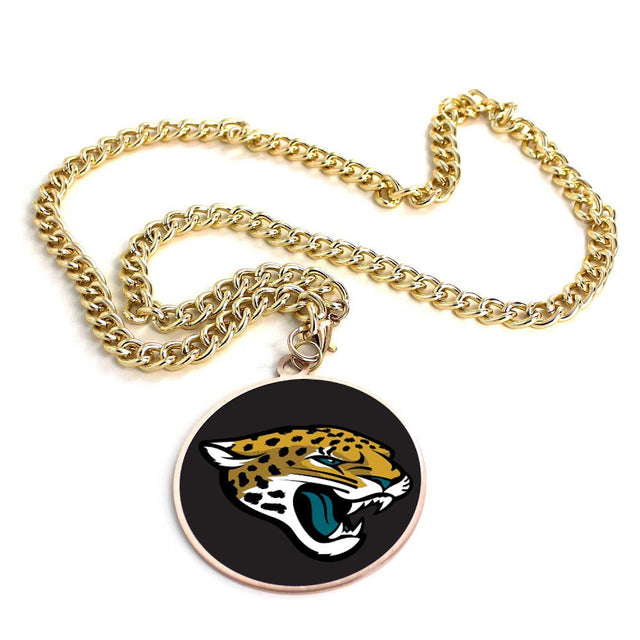 Collar con el emblema del equipo Jacksonville Jaguars (ORO) -PD-632-30