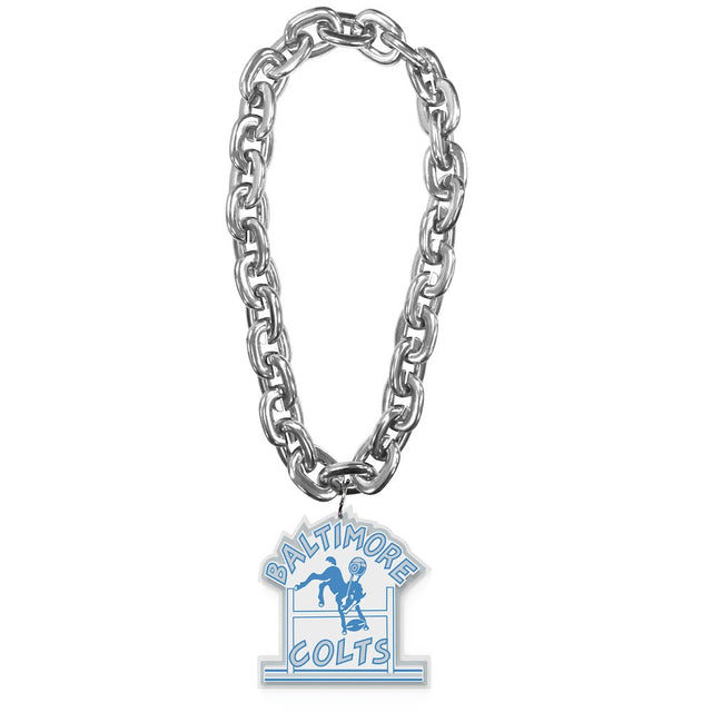 Cadena para fanáticos retro "BALT" de los Indianapolis Colts (PLATA) -FF-590-06-THB-SV-B