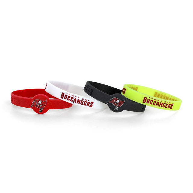 Tampa Bay Buccaneers Silicone Bracelets (4-PACK) -BC-283-27