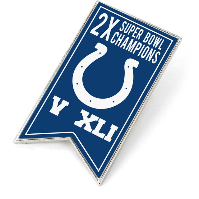 Pin de la bandera del campeonato de los Indianapolis Colts (SP) -PN-1064-06