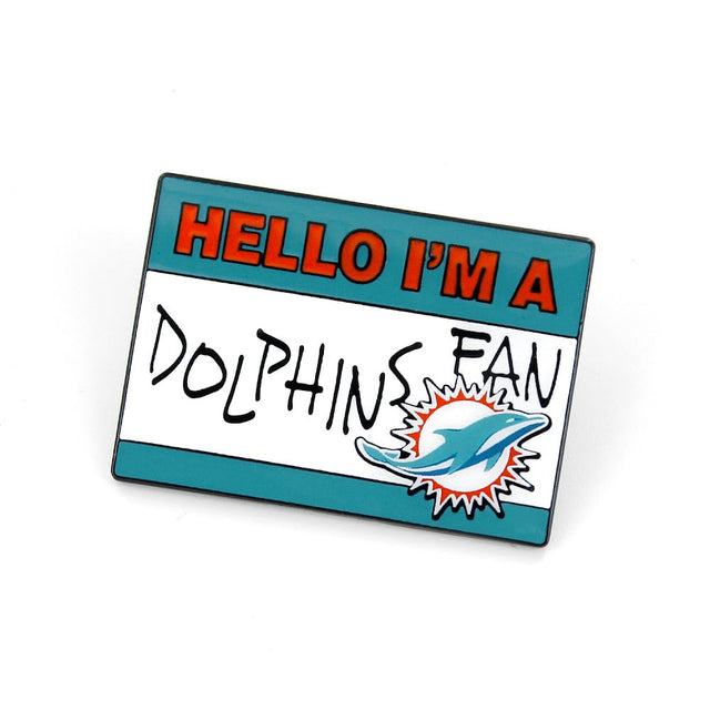 Broche con nombre de los Miami Dolphins -PN-625-09