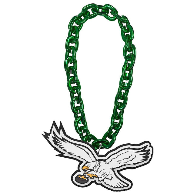 Cadena para fanáticos con el logotipo retro del águila blanca de los Philadelphia Eagles (VERDE) -FF-590-24-THB