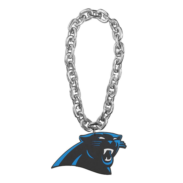 Cadena para fanáticos de Carolina Panthers (PLATA) -FF-590-29-SV