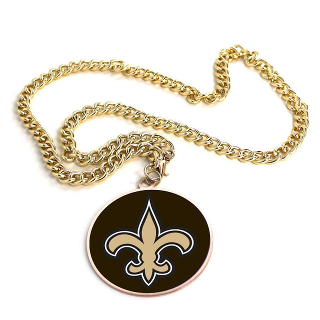 Collar con el emblema del equipo New Orleans Saints (ORO) -PD-632-22