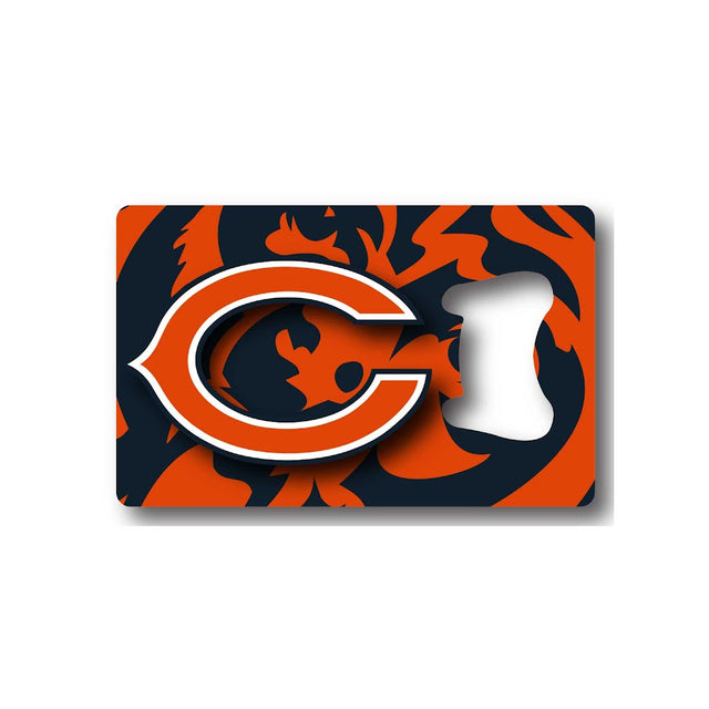 Imán para abrir botellas con forma de tarjeta de crédito de los Chicago Bears -BK-1179-16