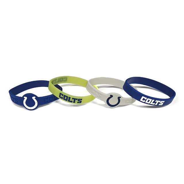 Indianapolis Colts Silicone Bracelet (4-PACK) -BC-283-06