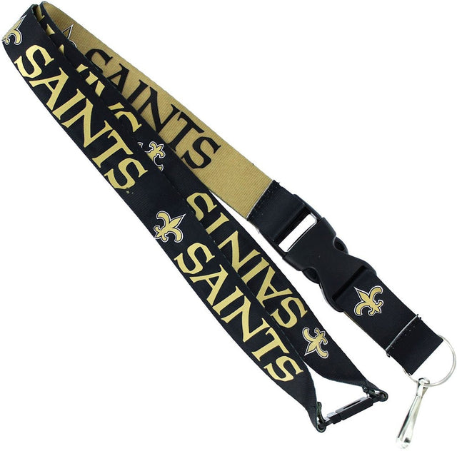 Cordón reversible de los New Orleans Saints (NEGRO/ORO) -LN-162-22