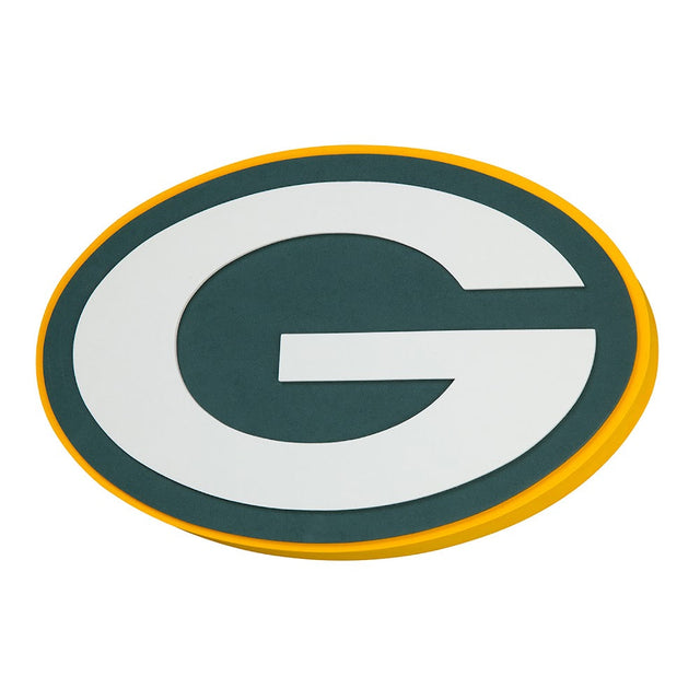 Letrero de pared con el logotipo del equipo Green Bay Packers -FF-595-19