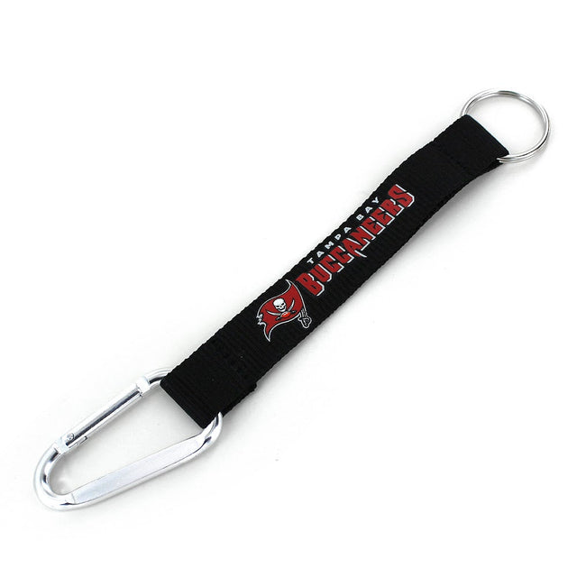 Tampa Bay Buccaneers (BLACK) Carabiner Lanyard Keychain -KT-147-27