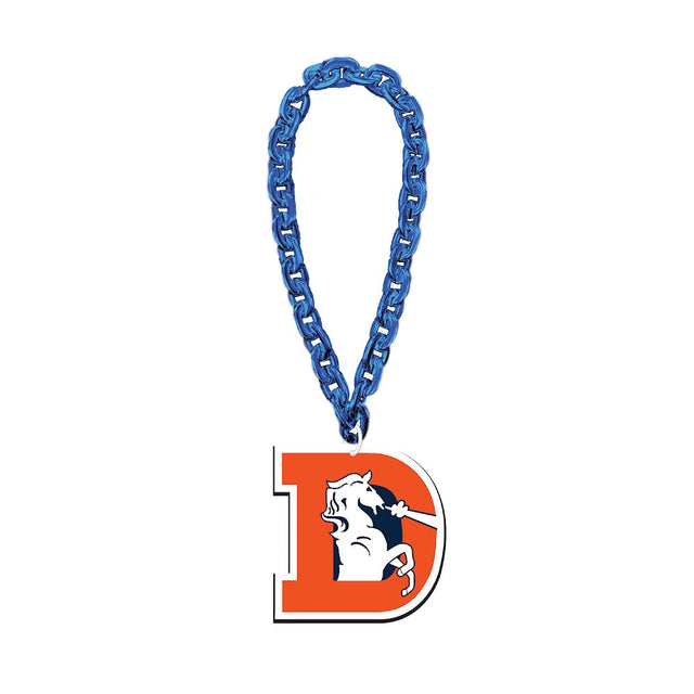 Cadena retro para fanáticos de los Denver Broncos (AZUL) -FF-590-04-RB-THB