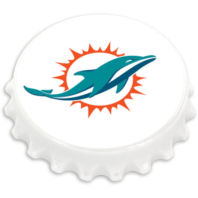 Abridor de botellas magnético con forma de tapa de botella de los Miami Dolphins (OC) -MG-831-09