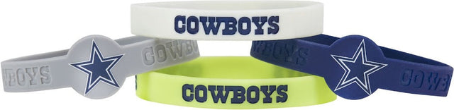 Pulsera de silicona de los Dallas Cowboys (paquete de 4) -BC-283-17