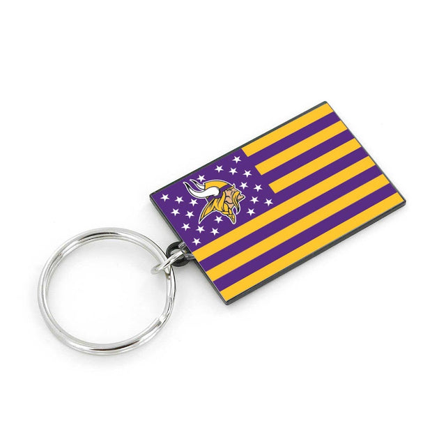 Minnesota Vikings Americana Flag Keychain -KT-1106-21