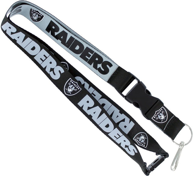 Cordón reversible de los Raiders de Las Vegas (NEGRO/GRIS) -LN-162-35