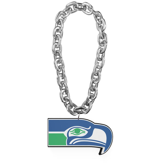 Cadena para abanicos con el logo de los Seattle Seahawks (plata) -FF-590-14-THB