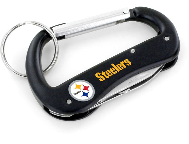 Llavero multiherramienta con mosquetón de los Pittsburgh Steelers (SP) -KT-1000-12