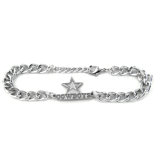 Pulsera con eslabones de cadena y logotipo de los Dallas Cowboys -BC-642-17