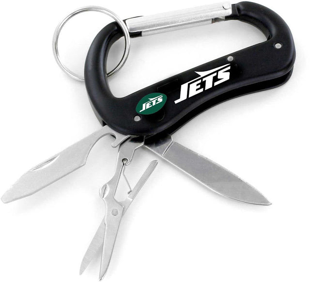 New York Jets Carabiner Multi Tool Keychain (SP) -KT-1000-11