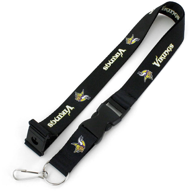 Cordón para el equipo Minnesota Vikings (NEGRO) -LN-095-21-BK