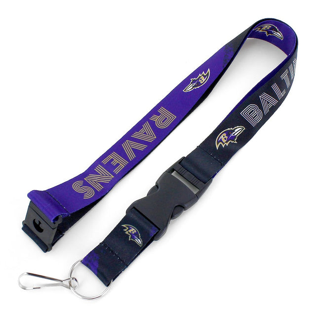 Cordón con diseño de degradado cruzado de los Baltimore Ravens -LN-602-31