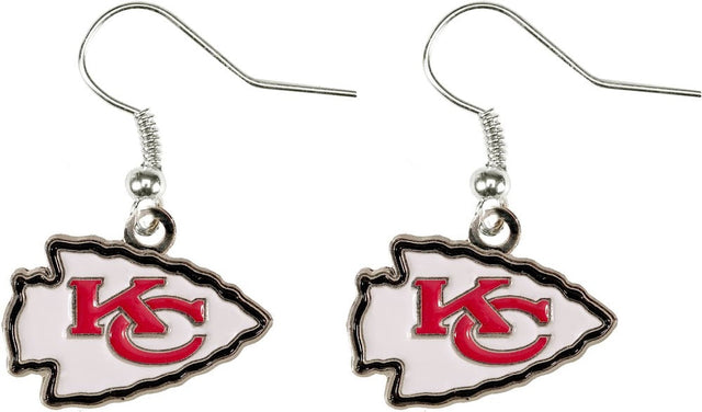 Pendientes colgantes con el logotipo de los Kansas City Chiefs -ER-015-07