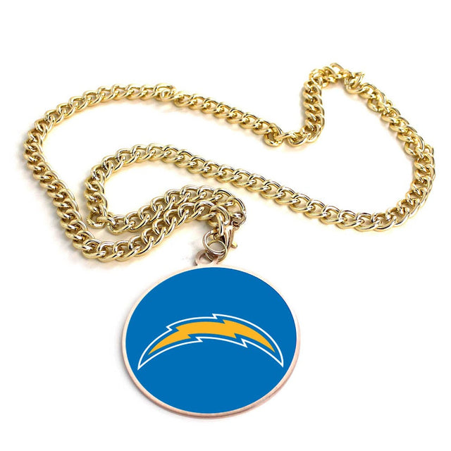 Collar con el emblema del equipo Los Angeles Chargers (ORO) -PD-632-34