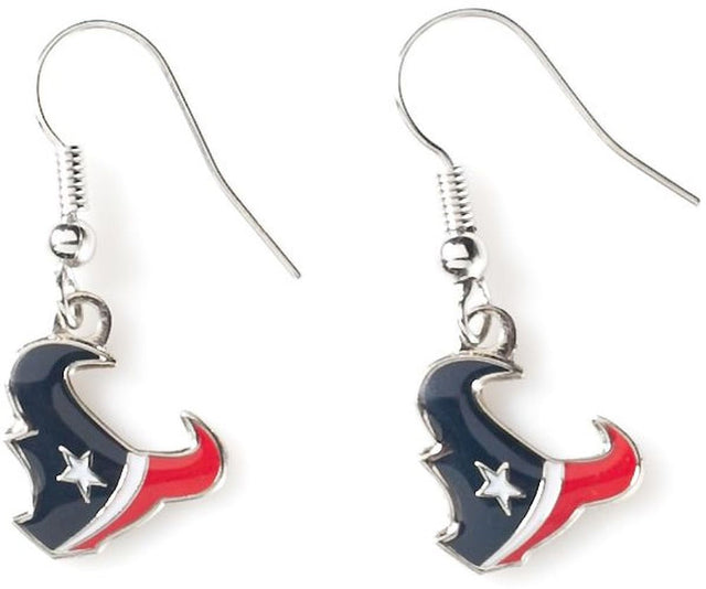 Pendientes colgantes con el logotipo de los Houston Texans -ER-015-32