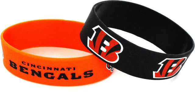 Pulseras anchas de los Cincinnati Bengals (paquete de 2) -BC-207-02