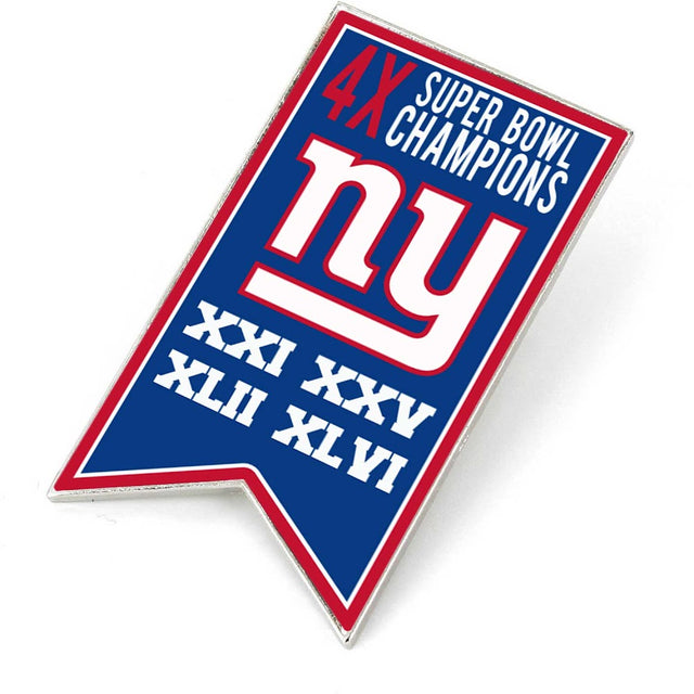 Pin de la bandera del campeonato de los New York Giants (SP) -PN-1064-23