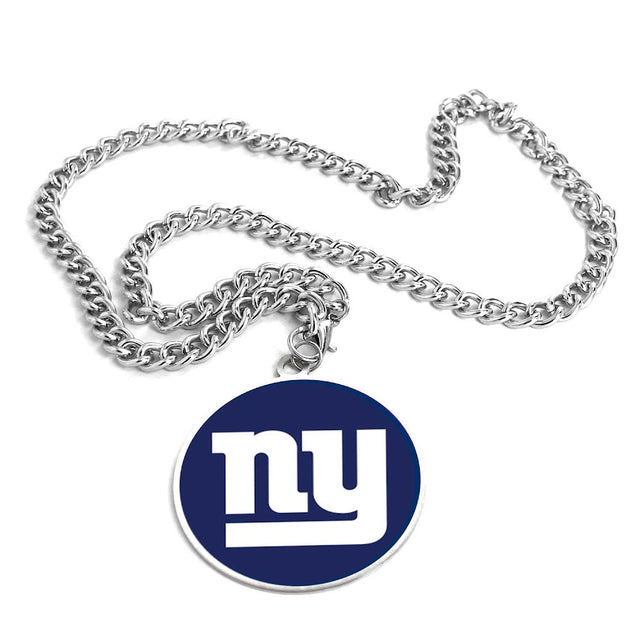 Collar con el emblema del equipo New York Giants (PLATA) -PD-632-23