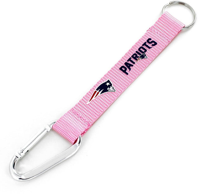 New England Patriots Pink Carabiner Lanyard Keychain (NM) -KT-147-10-PK