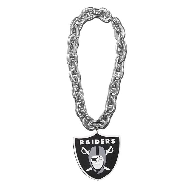 Cadena para fanáticos de Las Vegas Raiders (PLATA) -FF-590-35-SV