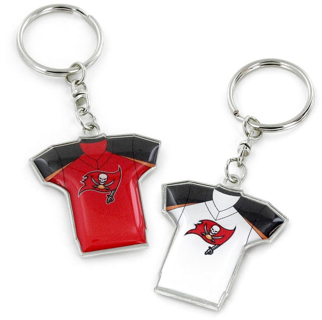 Llavero reversible de la camiseta local/visitante de los Tampa Bay Buccaneers -KT-1084-27