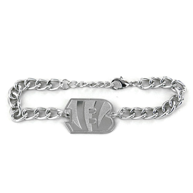 Pulsera con eslabones de cadena y logotipo de los Cincinnati Bengals -BC-642-02