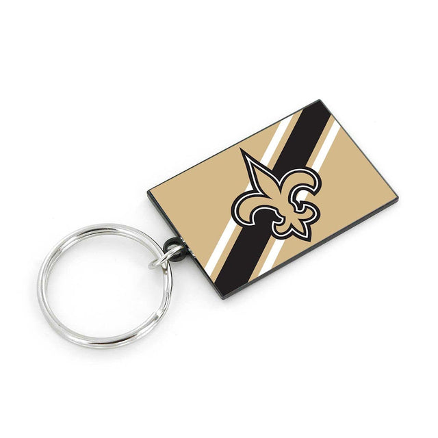 Llavero con rayas de los New Orleans Saints -KT-1189-22