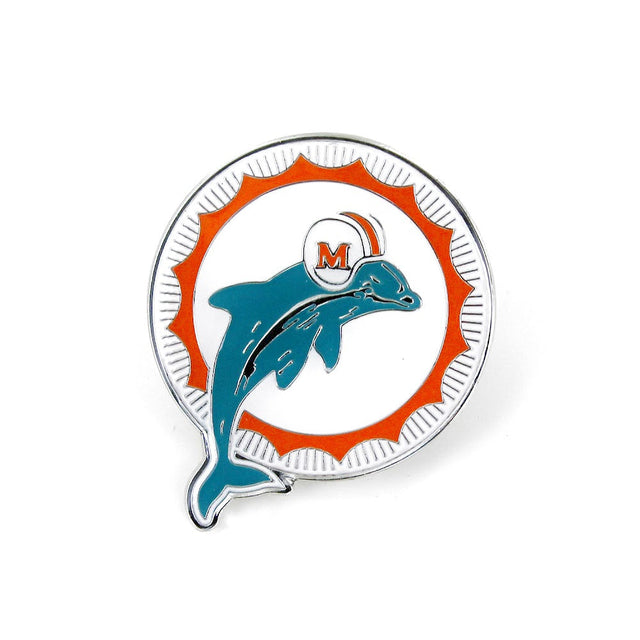 Pin con el logotipo retro de los Miami Dolphins -PN-629-09