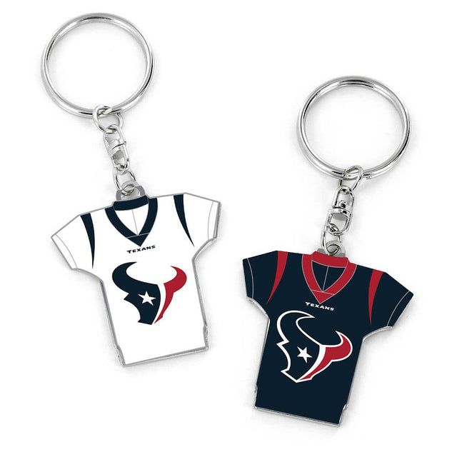 Llavero reversible de la camiseta local/visitante de los Houston Texans -KT-1084-32