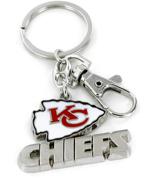 Llavero de peso pesado con el logotipo del equipo Kansas City Chiefs -KT-091-07