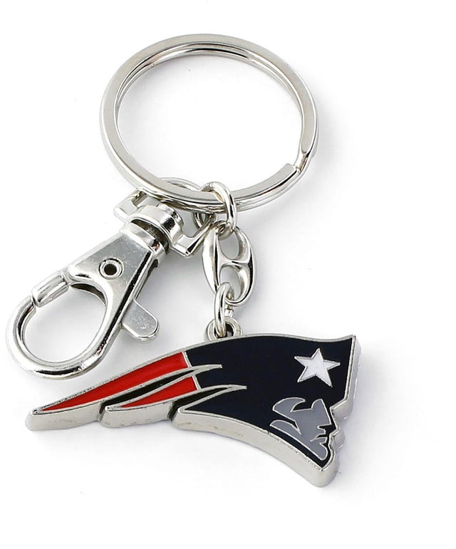 Llavero de peso pesado con el logotipo del equipo New England Patriots -KT-091-10