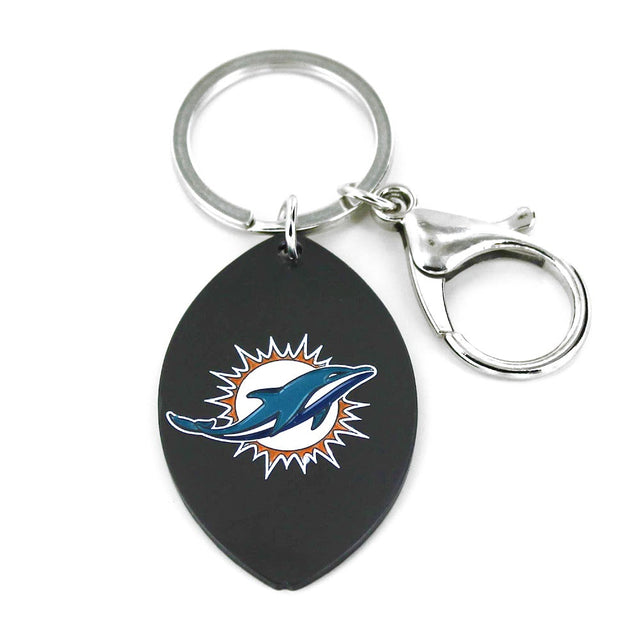 Llavero de fútbol con acabado mate de los Miami Dolphins -KT-641-09