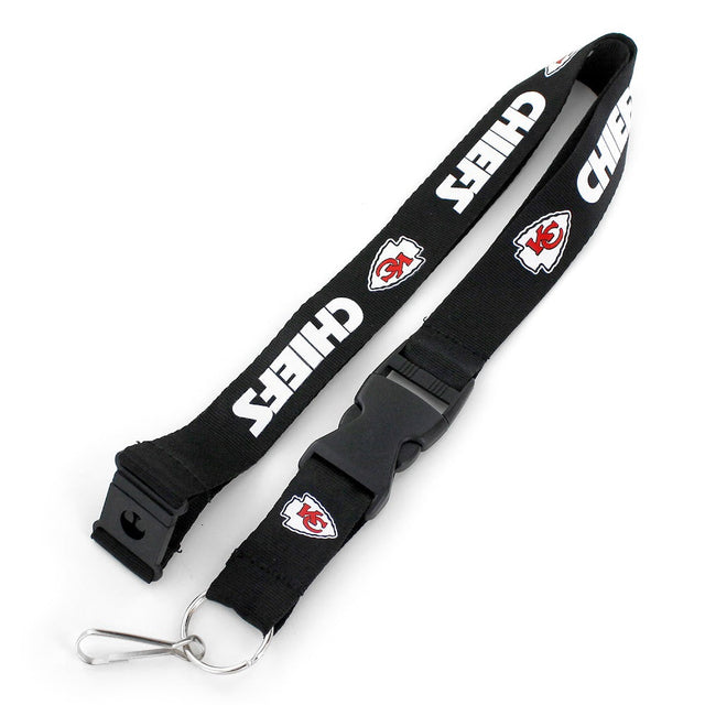 Cordón para el equipo Kansas City Chiefs (NEGRO) -LN-095-07-BK