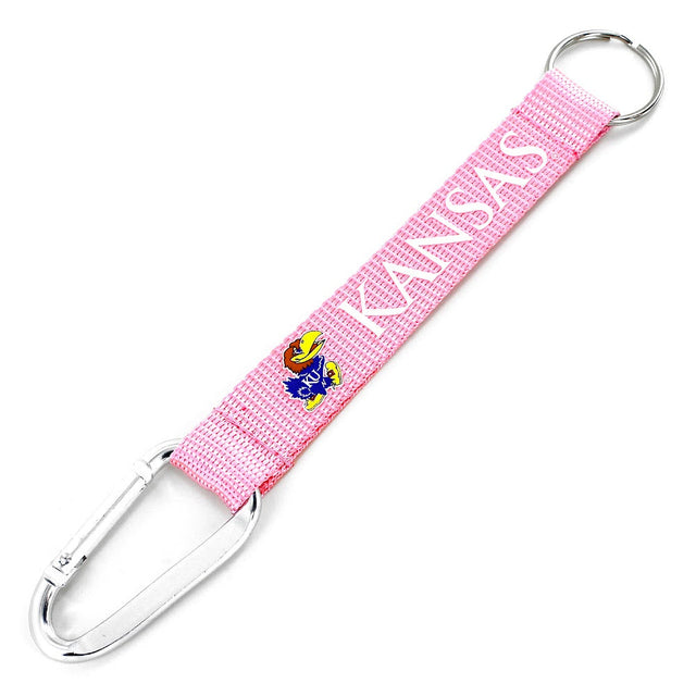 Kansas Jayhawks Pink Carabiner Keychain (NM) Ccp-Kt-147-25-Pk