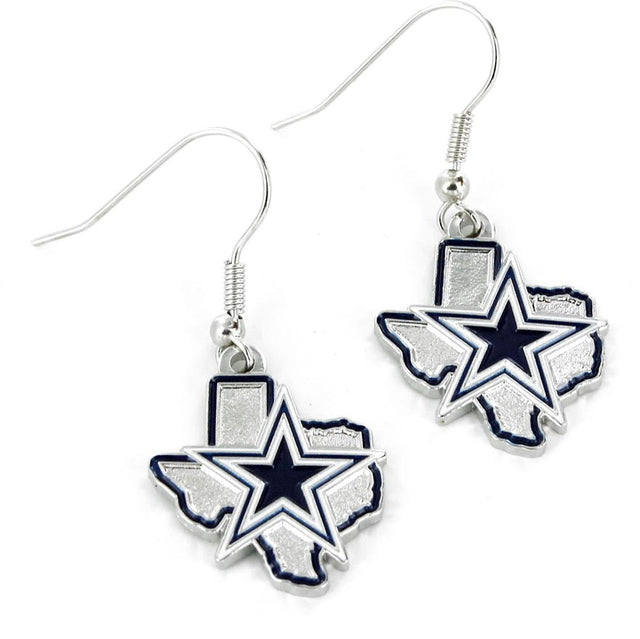 Pendientes con diseño del estado de los Dallas Cowboys -ER-469-17